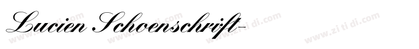 Lucien Schoenschrift字体转换